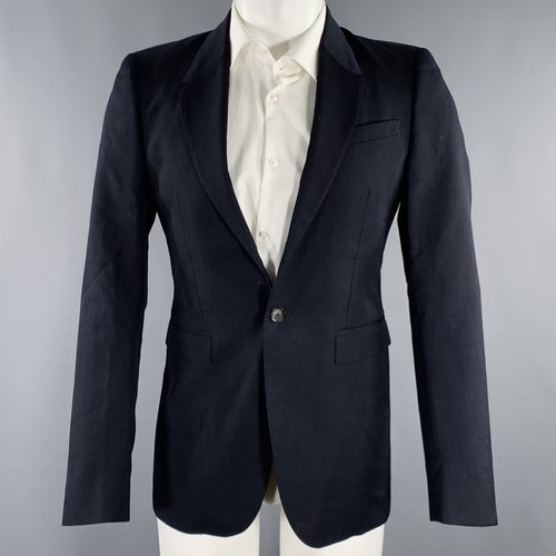 Cappotto sportivo mohair nero Burberry Prorsum taglia 36 lana vergine