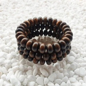 Brazalete Murraya Paniculata Kemuning Hitam de madera de oro negro de 26 cuentas - Imagen 1 de 7