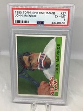 1990 Topps Spitting Image #27 John McEnroe PSA 6 (Total Pop 3)