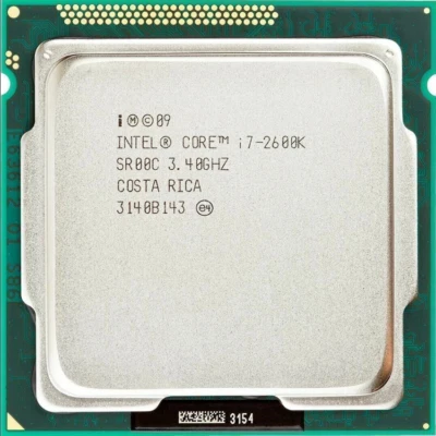 Intel Core i7 2600K 3.4GHz 4-core 8MB Socket LGA1155 CPU Processor - Image 1 of 2