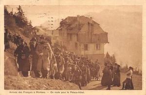 Suisse - CRANS (VD) Arrivée des Français à Montana - En route pour le Palace Hôt - Imagen 1 de 2