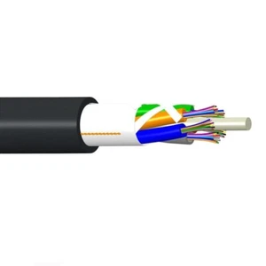 Commscope 760054163 6 Fiber Multimode OM3 Loose Tube Fiber Optic Cable Black - Picture 1 of 1