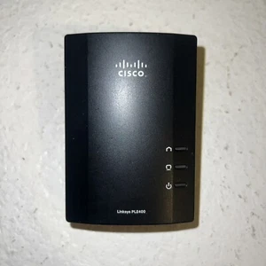 Cisco/Linksys Powerline Ethernet Adapter Model PLE400 Black - Picture 1 of 2