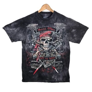 The Mountain Dead Men Tell No Tales T-Shirt Medium Tie Dye Pirates Caribbean Y2K - Picture 1 of 7