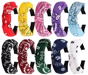 TOBATOBA Bandana Headband for Women 10 Pack Knotted Headbands for Women Hair Ban - Picture 1 of 7