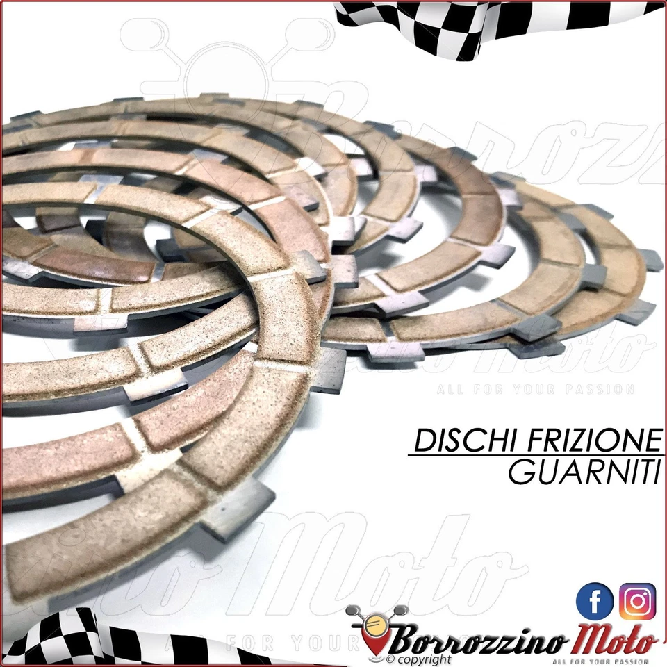 KIT SERIE 8 DISCHI FRIZIONE TIPO ORIGINALI DUCATI 996 R testastretta 2001-2001 Foto 1 de 1