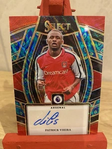 2023-24 Panini Select PL - Patrick Vieira - Peacock Prizm Auto Arsenal SSP - Picture 1 of 4