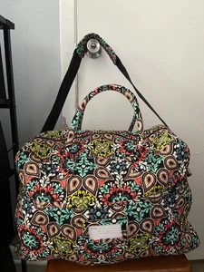 Vera Bradley SIERRA große große große Reisetasche Gepäck Paisley Blumen Seesack - Bild 1 von 11