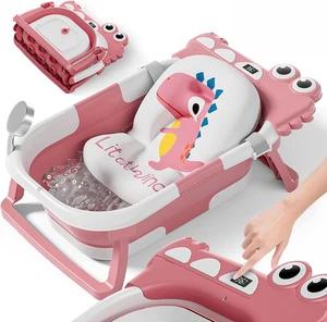 Vaschetta Bagnetto Neonato Pieghevole - Vaschetta Bagnetto Bambini 1-3 Anni Con  - Foto 1 di 12