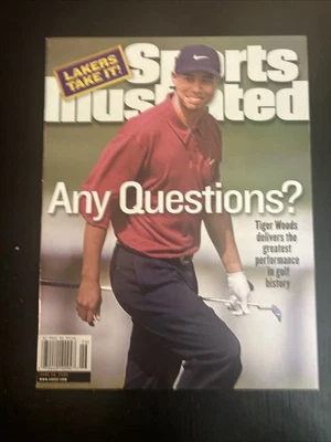 Quiosco Tiger Woods Any Questions US Open Sports Illustrated 26/06/2000! Foto 1 de 4