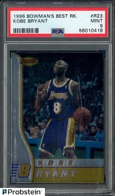 Bowman's Best #R23 1996 Kobe Bryant Los Angeles Lakers radiocontrol novato de la corte PSA 9 como nuevo Foto 1 de 2