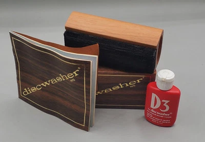 Caja de nogal cepillo vintage para lavavajillas D3 Record Care e instrucciones B17 Foto 1 de 4