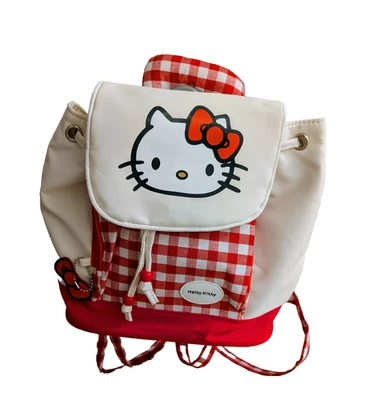 Mini mochila hello kitty rojo/blanco correas ajustables Foto 1 de 4