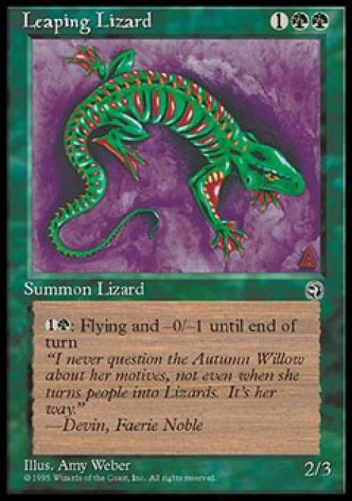 Leaping Lizard - Light Play MTG Homelands - Image 1 of 1