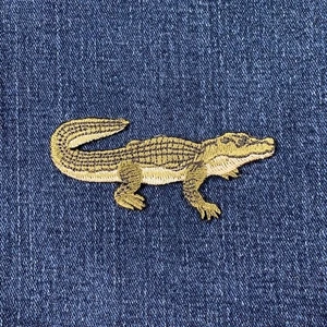 Alligator Applique Patch - Crocodile Embroidered Animal Badge 3.25" (Iron On) - Picture 1 of 2