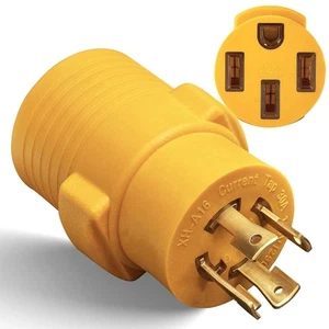 Adaptador generador autocaravana MECMO NEMA L14-30P a 14-50R 30A a 50A resistente - Imagen 1 de 4