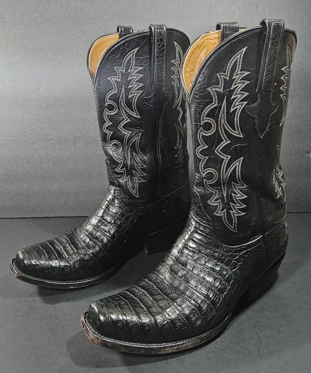 Lucchese Black Boots for Men for Sale - eBay Lucchese Black Boots for Men for Sale - eBay