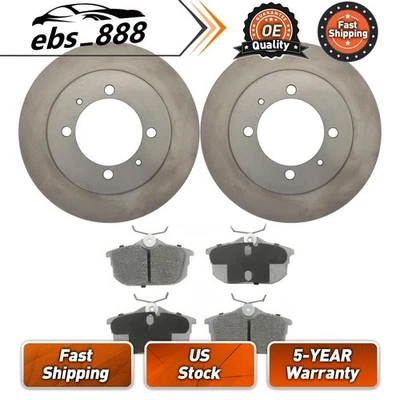 Rotores de freno trasero Pastillas de freno Kit de freno para Mitsubishi Space Star 1.8L 2003 2004 Foto 1 de 4