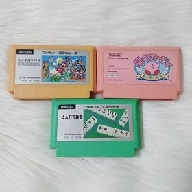Super Mario Bros Hoshi no Kirby Nintendo Famicom FC 3 Game Lot Set Japan