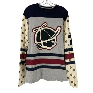 Spieltücher Hemd Herren Größe M Langarm Streetwear grau genäht Urlaub Crew - Bild 1 von 13