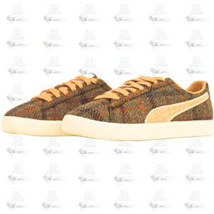 Puma Clyde Harris Tweed Chamomile Caramel Latte 398512 02 Sneaker Shoe Trainer - Bild 1 von 17