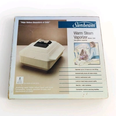 Vintage Sunbeam Warm Steam Vaporizer Humidifier Model 1358 - Image 1 of 4