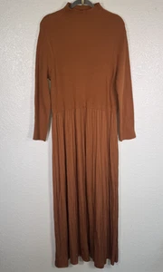 Anthropologie Dress Womens 3X Layered Mock Neck Sweater Maxi Fall Boho Plus Size - Picture 1 of 11