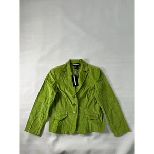 REQUISITI Giacca blazer velluto verde donna taglia 12 bottoni casual - Foto 1 di 11