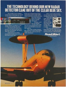 Vintage Print Ad Road Alert Radar Detector - AWACS Aircraft - Aug 1986 - Picture 1 of 5