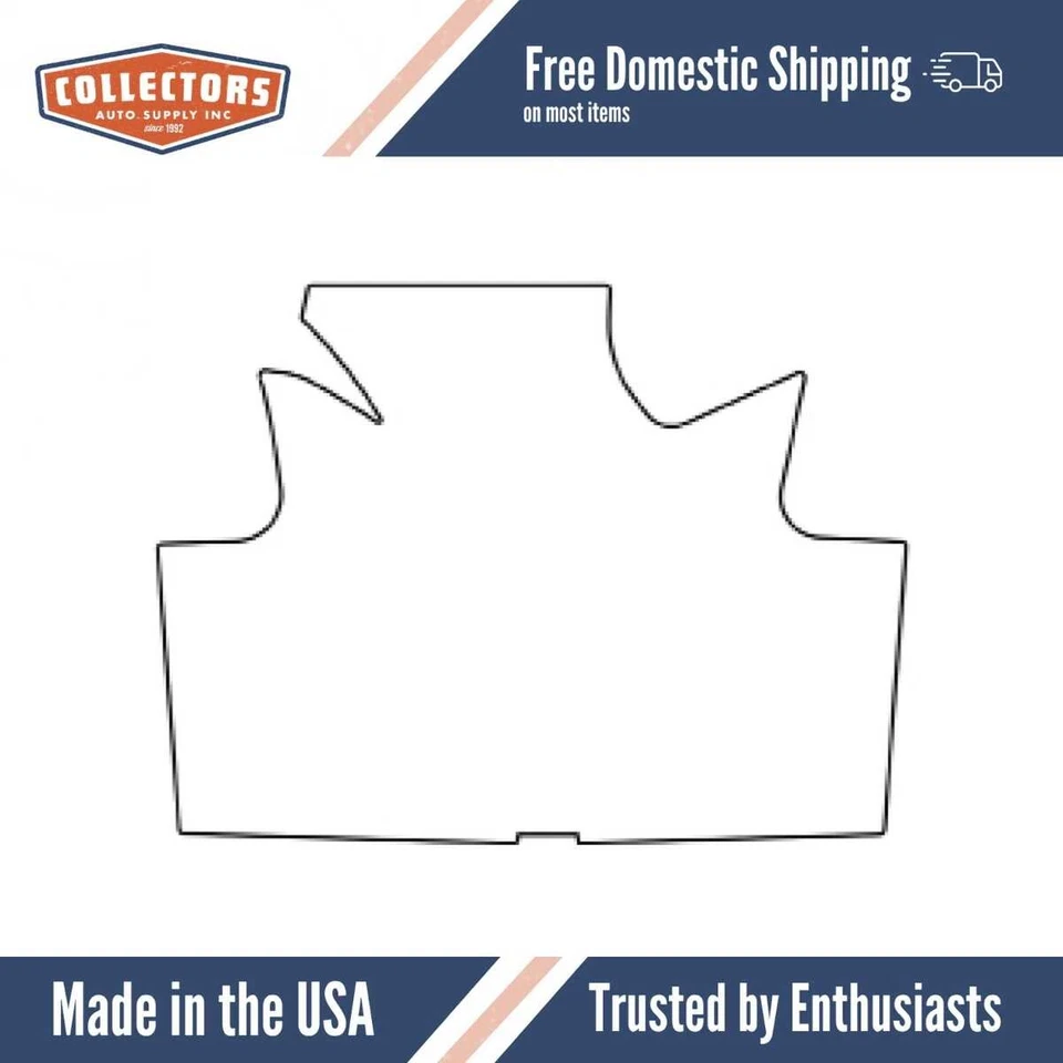 Cubierta de alfombrilla de maletero para AMC Ambassador 1967-1969 cupé/sedán de alta definición Goma Foto 1 de 4