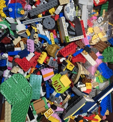 LEGO Bulk LOT of 2 Pounds Genuine LEGO Building Blocks & Specialty Pieces Clean - Image 1 of 4