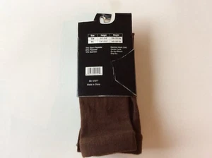 1 PAIR LADIES SWEATER TIGHTS BY CATHY ROSE * SZ S/M * BROWN/BLACK STRIPED * NIP - Picture 1 of 2