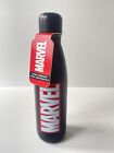 Bouteille d'eau Marvel en acier inoxydable 500 ml noir Primark gratuit Royaume-Uni P&P