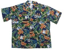 Reyn Spooner Mens Vtg XL Short Sleeve Button Up Intel Hawaiian Shirt EUC