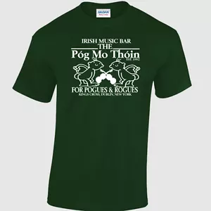 Camiseta de bar de música irlandesa inspirada en The Pogues beso divertido - Imagen 1 de 2