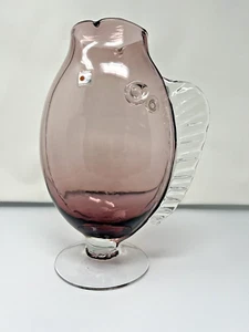 Blenko fish vase Large amethyst 1992 - Picture 1 of 22