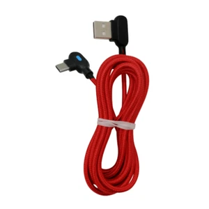90 Degree Right Angle USB Type C Fast Charger Cable 3Ft 6Ft For Samsung Android - Picture 1 of 14