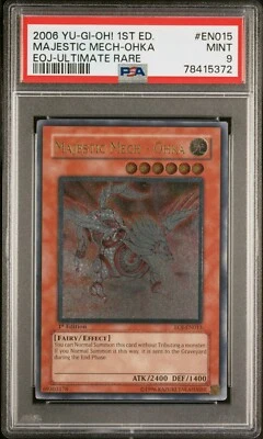 Yugioh MAJESTIC MECH-OHKA EOJ-EN015 1st Edition Ultimate PSA 9 MINT - Image 1 of 2