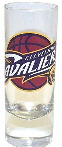 CLEVELAND CAVALIERS SHOT GLASS NBA 2.5 OZ CLEAR CORDIAL SHOOTER GLASS NEW Cover