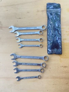 2 Vintage SEARS 4 Piece Combination Wrench Sets - SAE 1/2-3/4 & Metric 13-19mm - Picture 1 of 9