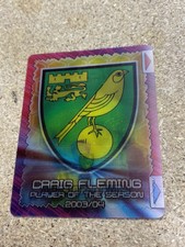 Topps Premier Stars 2003/04  Badge/ Craig Fleming  Norwich City Flix-Pix No.182