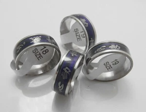 Wholesale 6mm x 36 Fashion Temperature change Mixed style Stainless steel RINGS - Picture 1 of 4