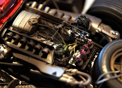 RACE FINISHED Car Ferrari 1:18 Classic Rare GMP 12 Custom 24 Carousel Red gt - Image 1 of 4