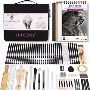 70 Pcs Drawing Set Sketching Kit - Sketch Pencils Art Supplies for Adults Artist - Picture 1 of 12