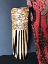 Old West Papua New Guinea Carved Bamboo Comb (a) …beautiful collection item