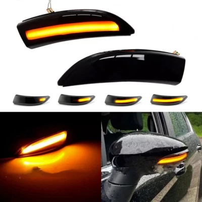 Espejo retrovisor LED intermitente espejo exterior para Ford Fiesta MK7 B-Max 2008-2017 Foto 1 de 4