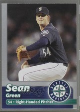 2006 Cloverdale Meats Seattle Mariners Stadium Giveaway Sean Green #6 Rookie RC