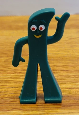 Vtg Flexible Gumby Figurine 2.5" By Prema Toy Co/Jesco Cover