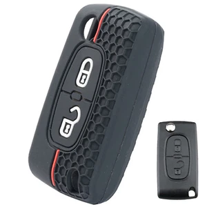 For Peugeot 206 407 807 3008 5008 Citroen 2 Button Remote Key Case Cover Protect - Picture 1 of 7