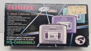 🐦🔥 NEU Aiwa G-Metal Collection GM800 MK3 Cassette Player OVP Walkman 🐦🔥 - Bild 1 von 17